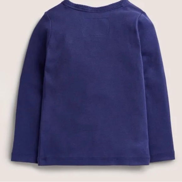 Mini Boden Kids 5-6Y Long Sleeve Navy Blue Tee - Picture 2 of 6